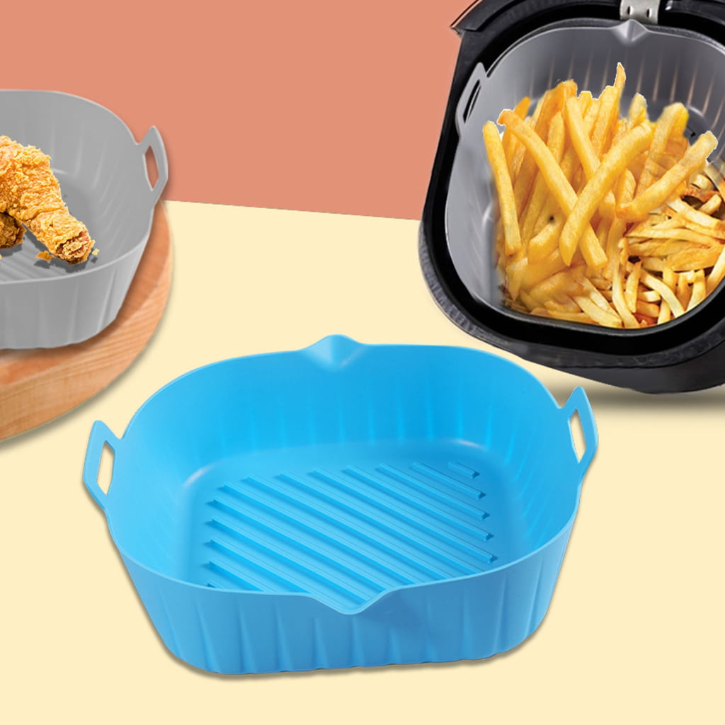 Air Fryer Liner Silicone Accessories Reusable Square Non-Stick for Air Fryers