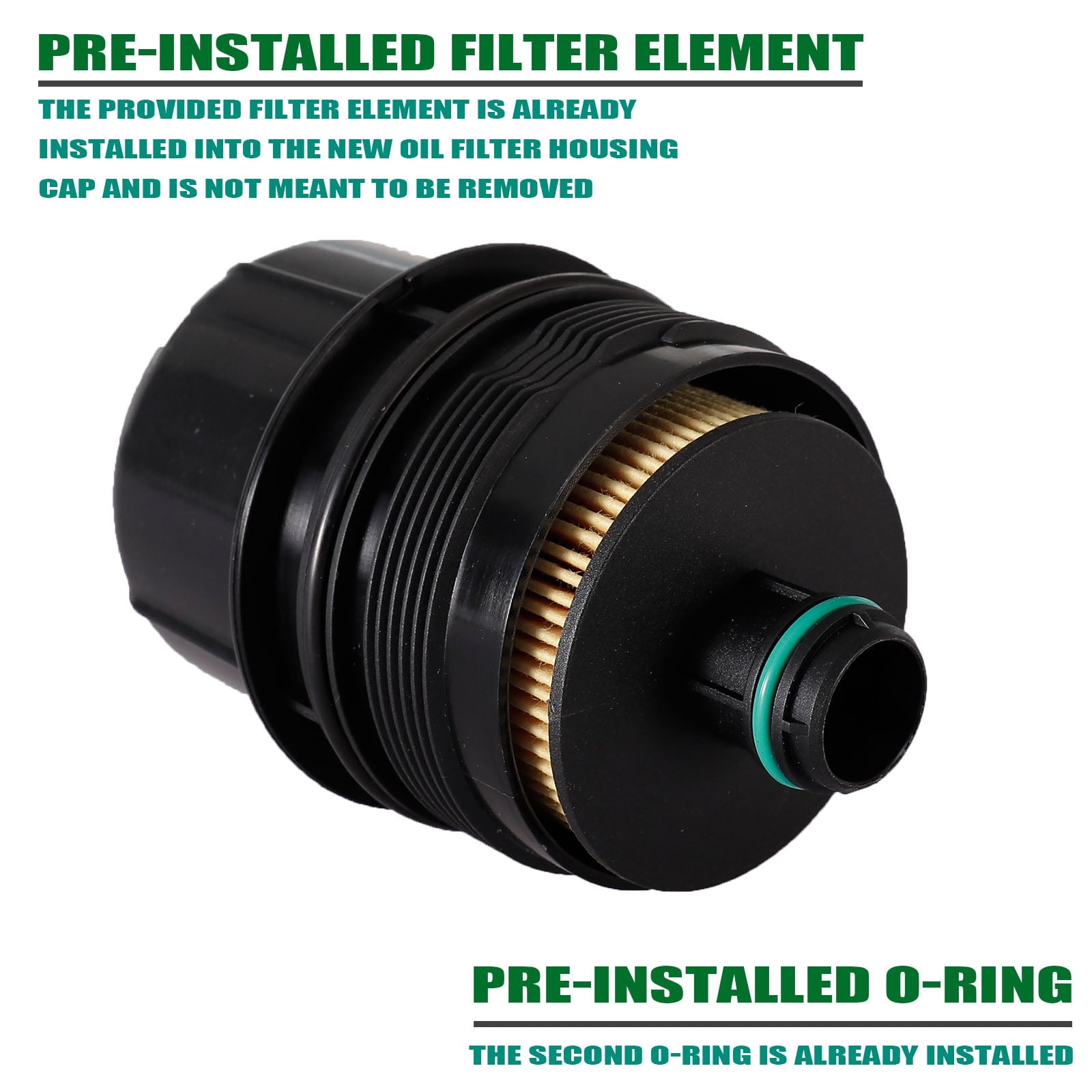 Oil filter for EcoDiesel 3.0L V6 Vehicles Jeep 2020-2021 Wrangler JL, 2021 Gladiator | Ram 2020-2021 Ram 1500 DT Replaces 68507598AA, 68498720AA