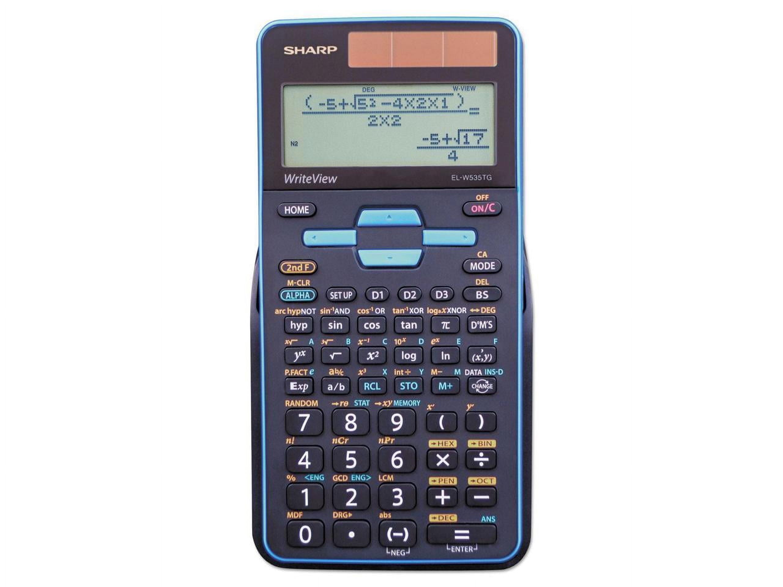 Sharp Calculators ELW535TGBBL 16-Digit LCD, EL-W535TGBBL Scientific Calculator