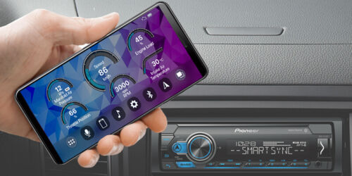 Pioneer MVH-S522BS 1 DIN Digital Media Player Alexa Spotify Bluetooth XM MIXTRAX