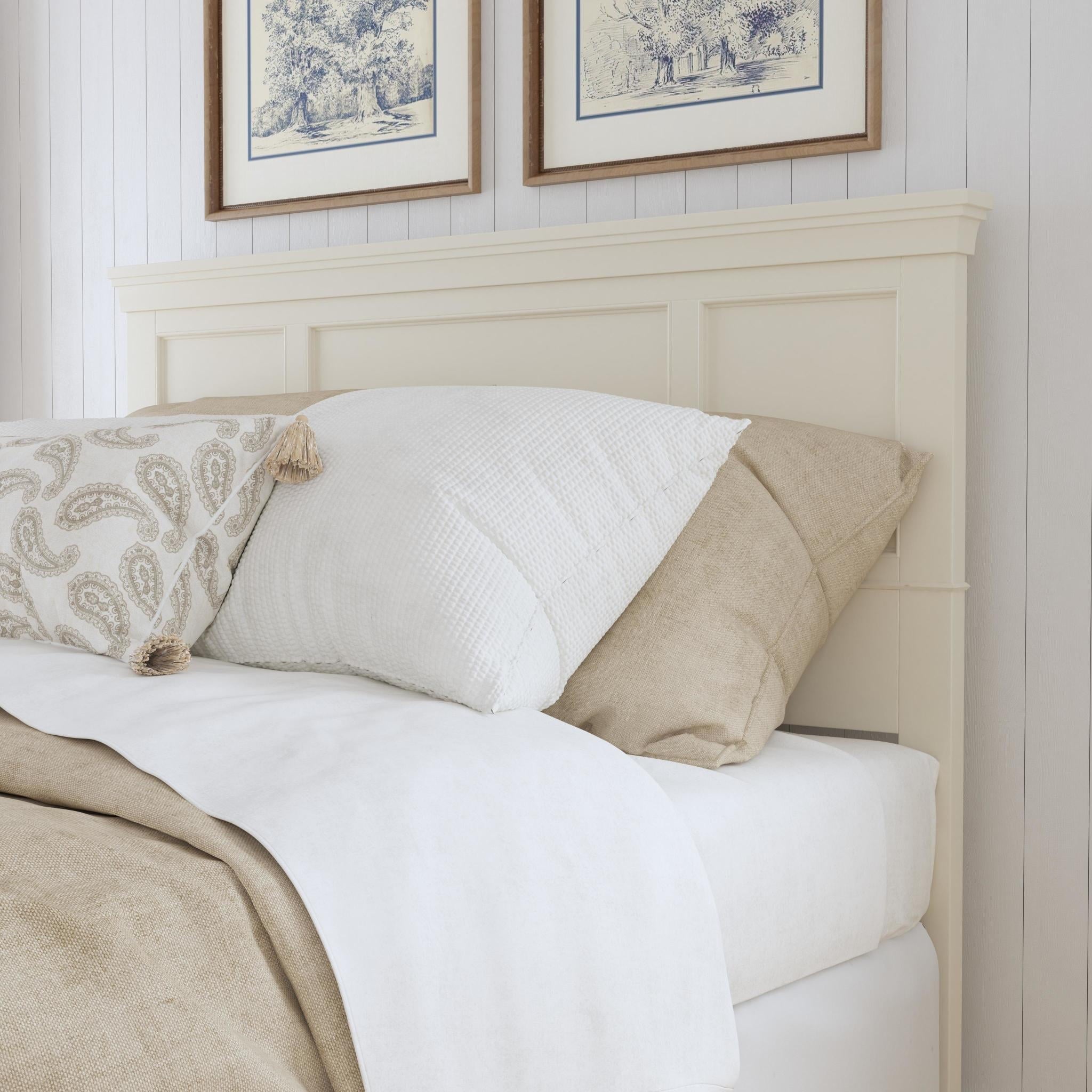 Naples Off-White Queen Headboard