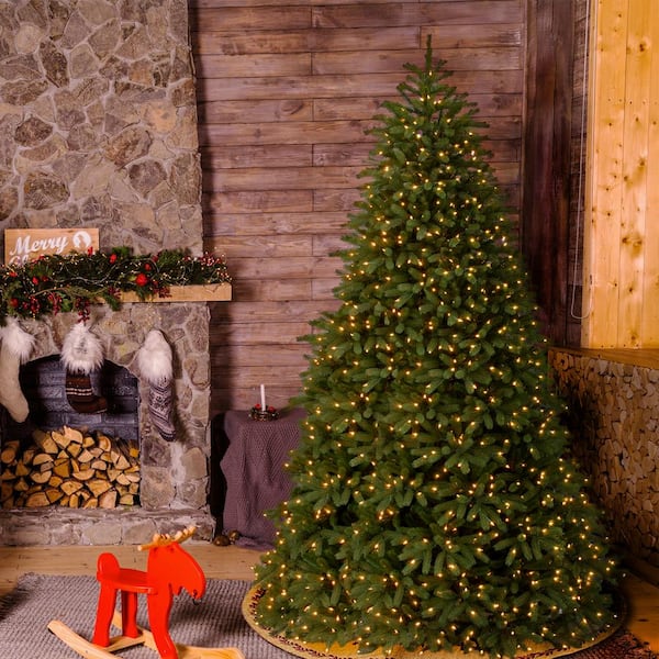 10 ft. Jersey Fraser Fir Medium Tree with Dual Color LED Lights