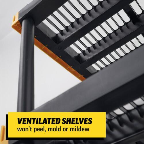 Project Source Commander Plastic Heavy Duty 5-Tier Utility Shelving Unit (48-in