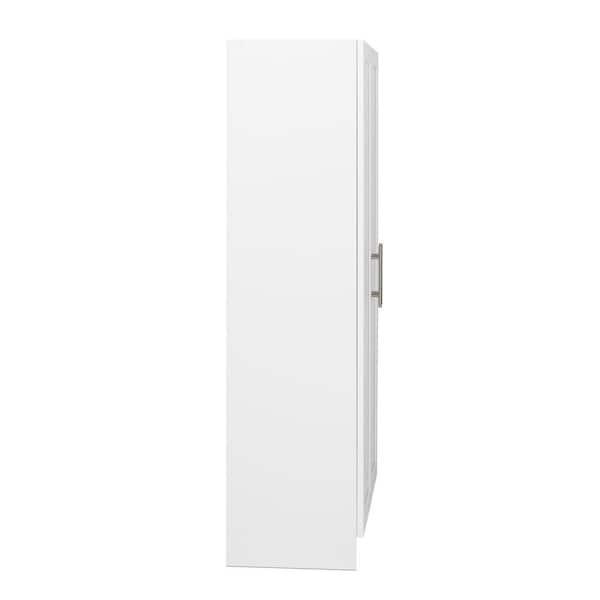 Elite White 16.5 in. D x 32 in. W x 65 in. H Accent Storage Cabinet with Panel Doors