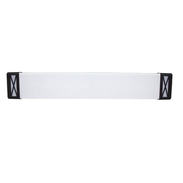 4 ft. Matte Black Big X End Caps 5250 Lumens Integrated LED Wraparound Light Adjustable CCT Night Light Feature