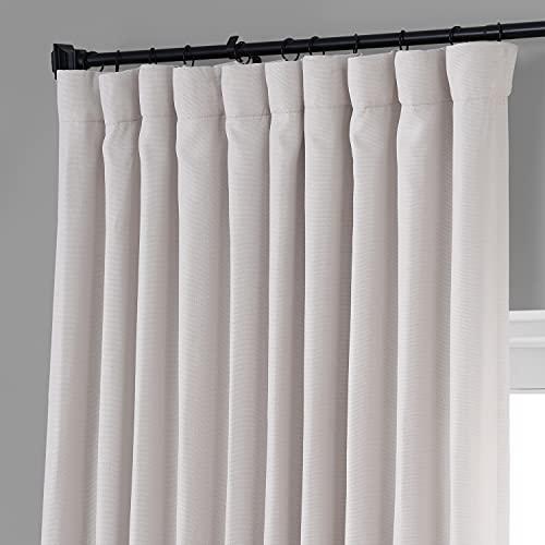 HPD Half Price Drapes BOCH-LN-DW-P Extra Wide Linen Room Darkening Curtain (1