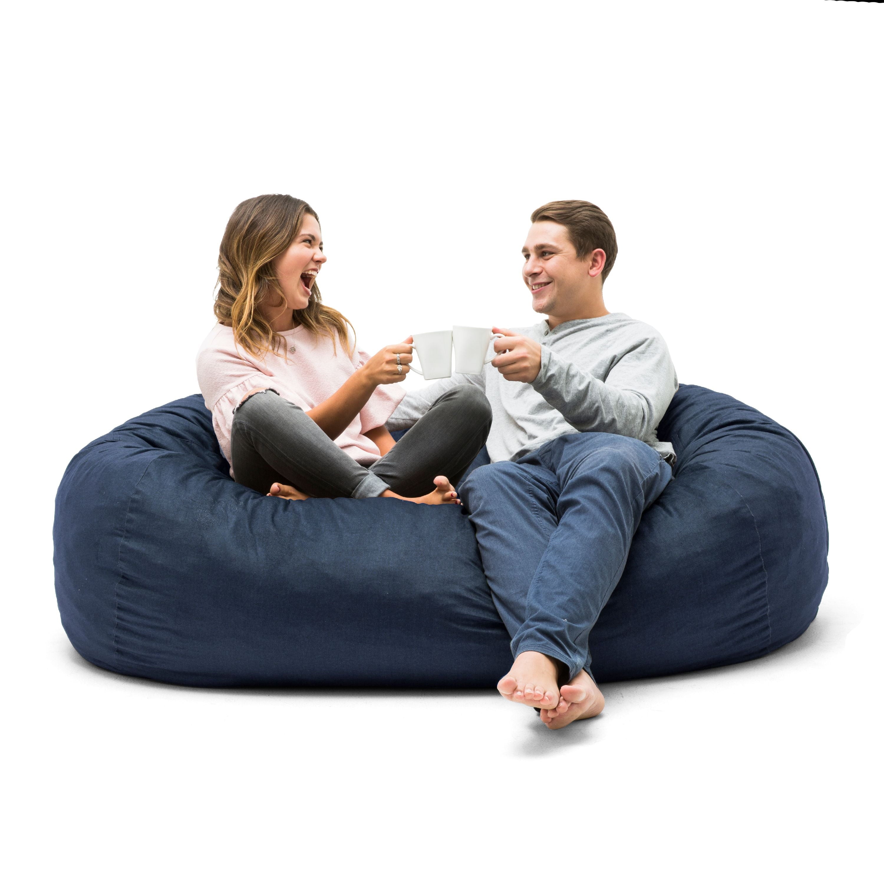 Big Joe Imperial Lounger Ottoman, Union 2ft, Pacific Blue