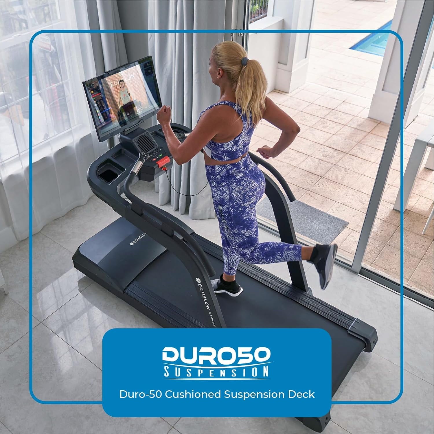 Echelon Stride-5s Smart Treadmill with 30-Day Free Trial Membership