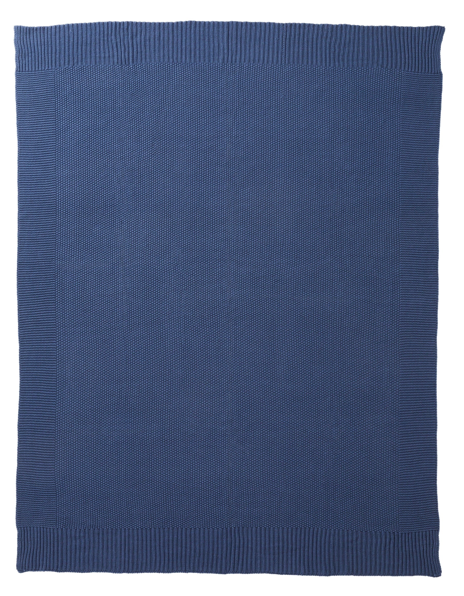 Better Homes & Gardens Solid Knit Throw, Indigo, 50
