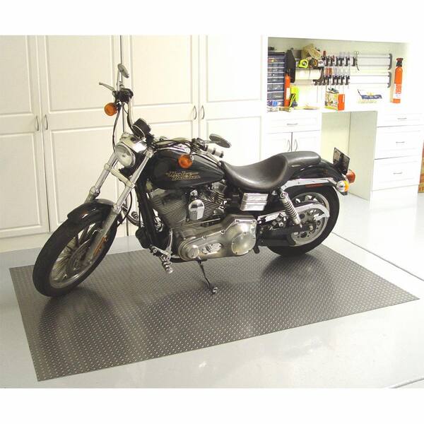 7.5 ft. x 26 ft. Pewter Textured PVC XXX-Large Car Mat