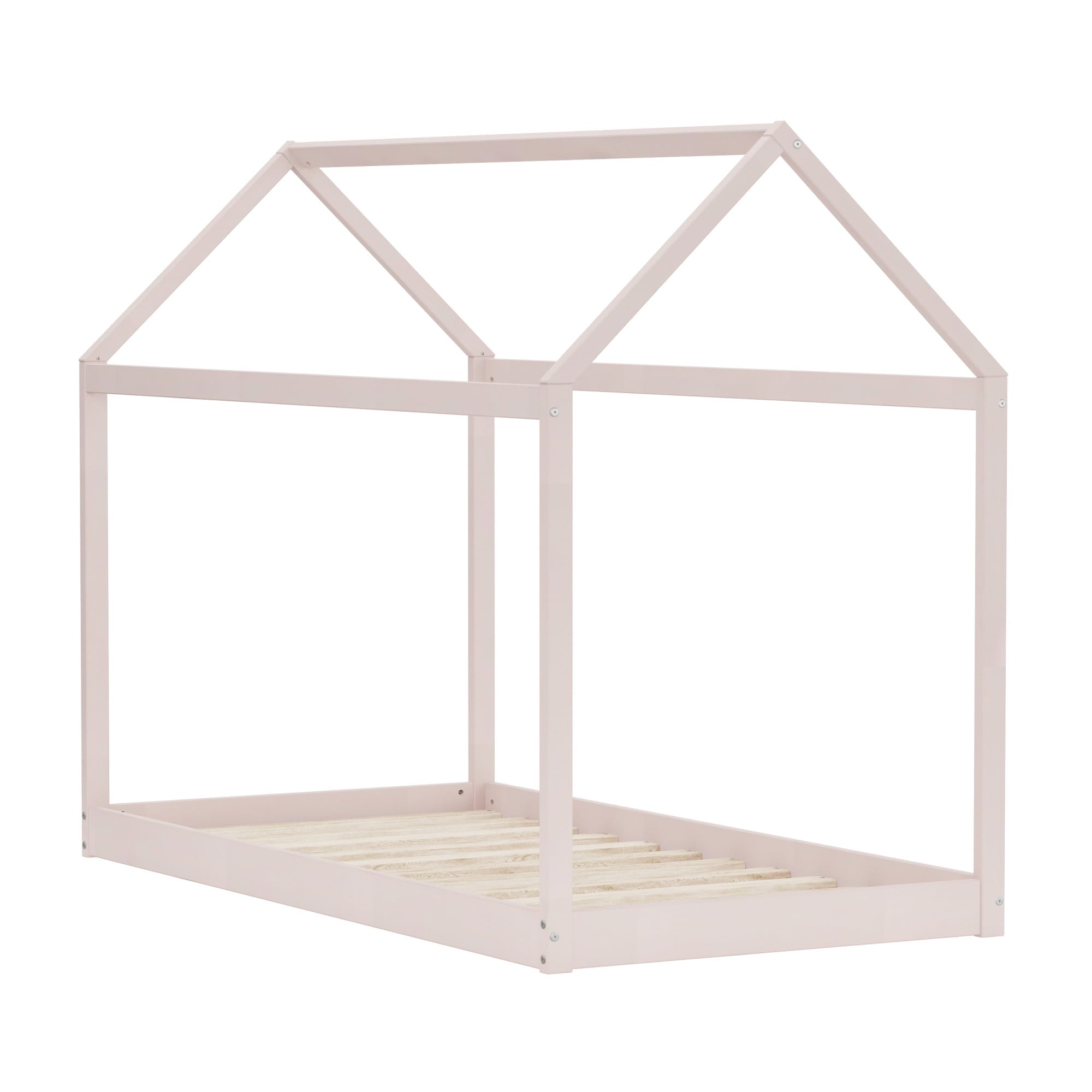 Tate House Canopy Twin Bed, Pink, by Hillsdale Living Essentials