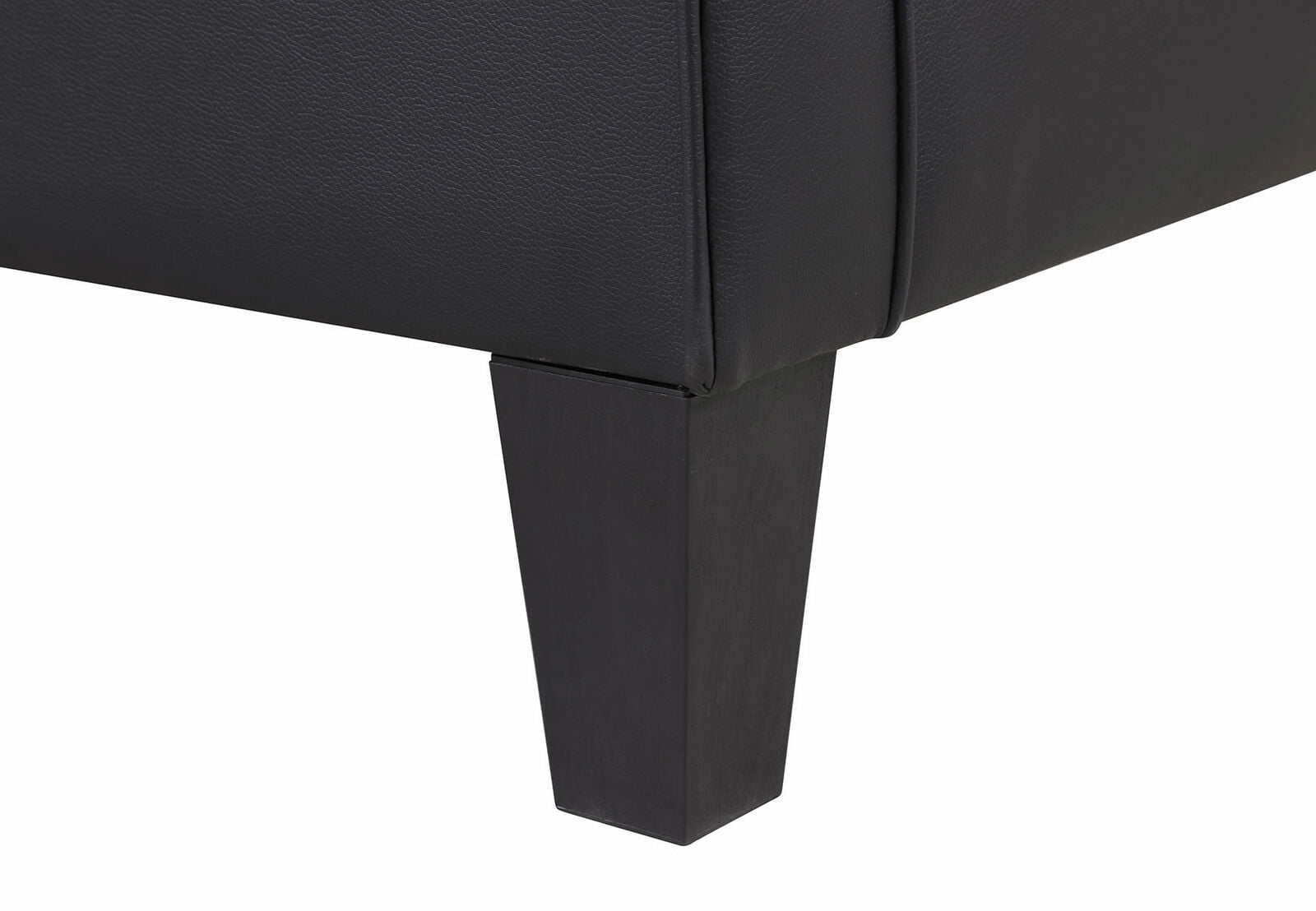 Lohoms Modern Faux Leather Accent Chair Uplostered Living Room Arm Chairs Comfy Single Sofa Chair (Black)