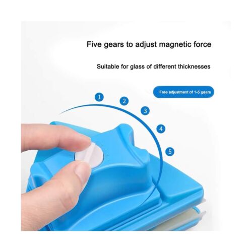 KOKITEA Double-Sided Window Cleaner Glass Wiper , 5-Files Adjustable Magnetic...