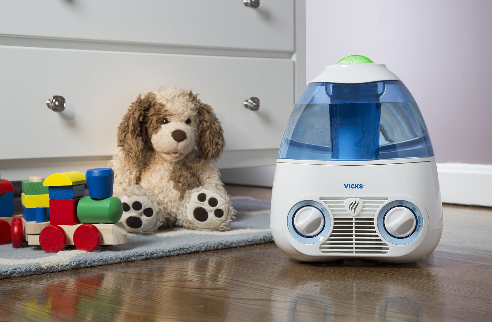 Vicks Starry Night 1 Gallon Cool Mist Humidifier, Blue, V3700