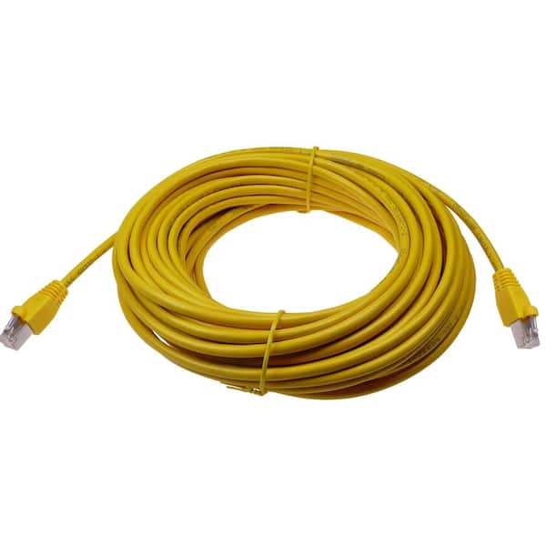 50 ft. Cat6a Snagless Shielded (STP) Network Patch Cable, Yellow