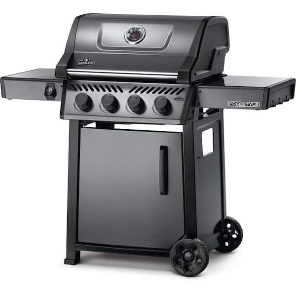 Freestyle 425 5-Burner Propane Gas Grill with Range Side Burner in Graphite Grey