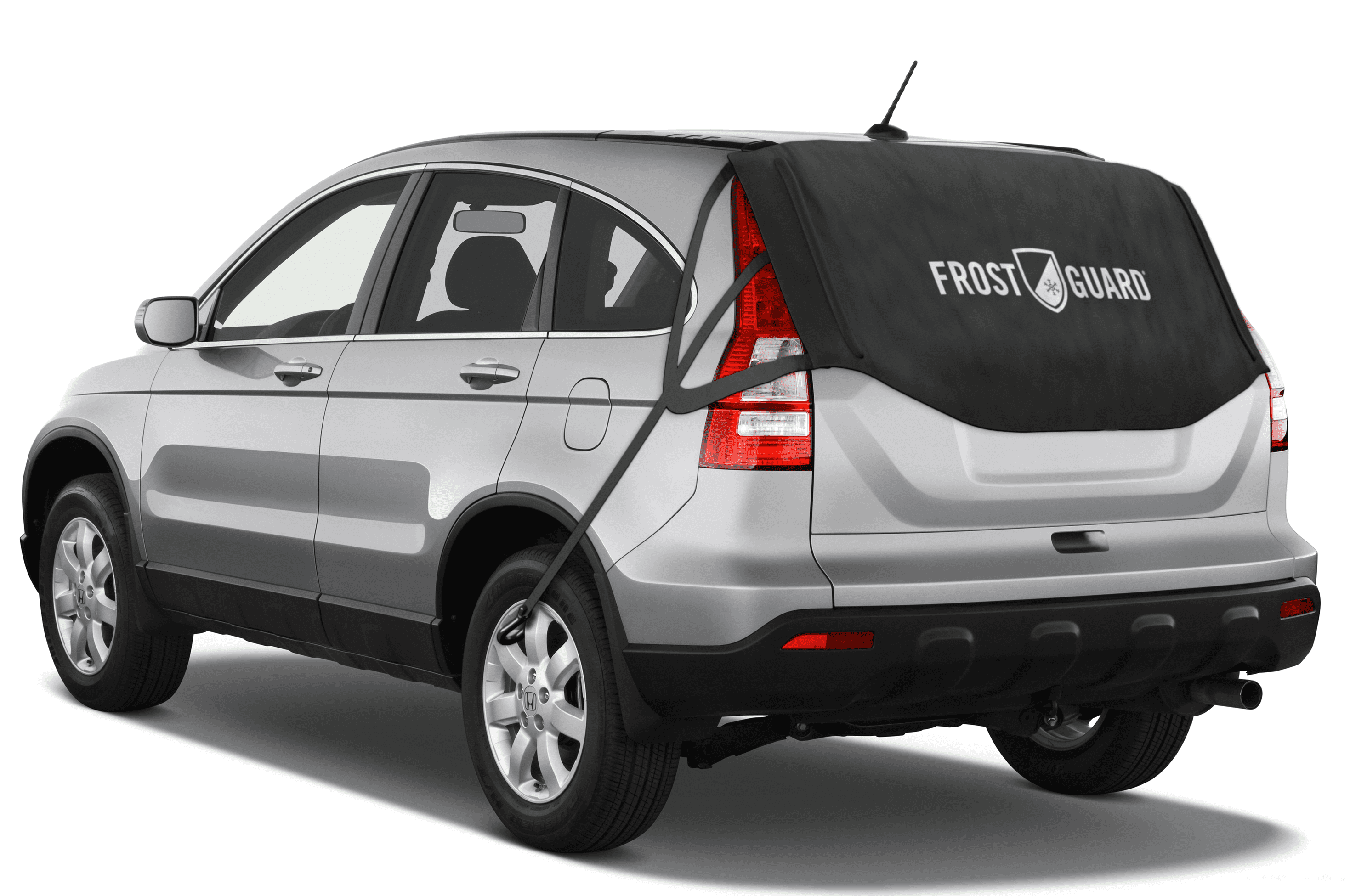 FrostGuard Pro Automotive Rear Window Cover - SUV and Hatchback Size in Black