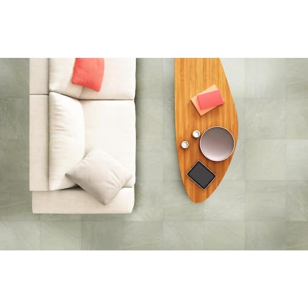 24 in. x 24 in. Quartz White Matte Porcelain Paver Floor Tile (2-Pieces/8 sq. ft./Case)