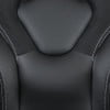 Emma + Oliver Gaming Racing PC Chair with Flip-up Arms, Black LeatherSoft