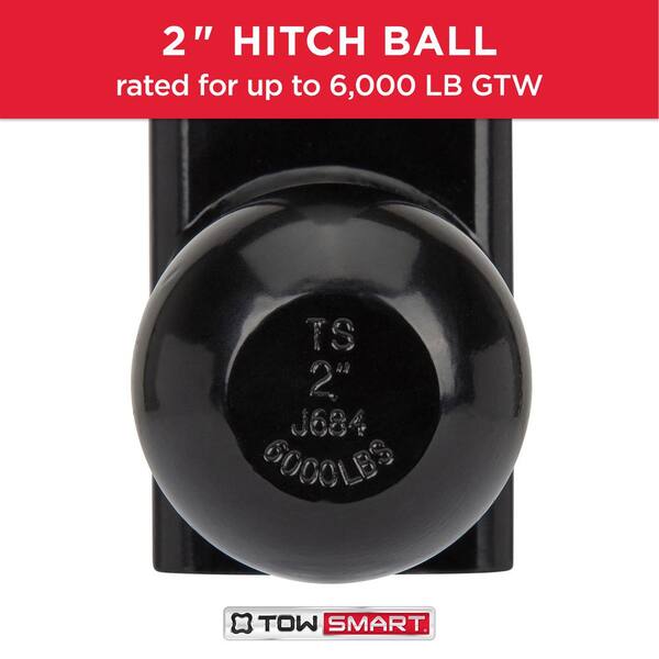 Class 2 Up to 6,000 lb. 1-7/8 in. and 2 in. Ball Diameters Dual Adjustable Trailer Hitch Ball Mount