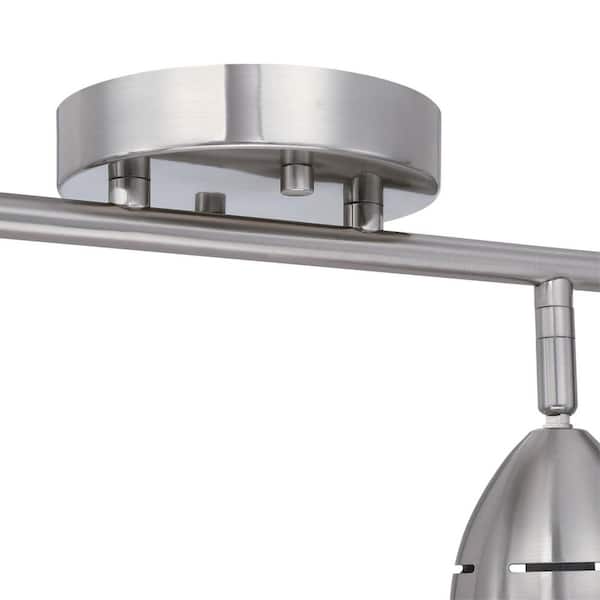 Borgata 2-1/2-ft. 4-Light Brushed Nickel LED Fixed Track Light Kit