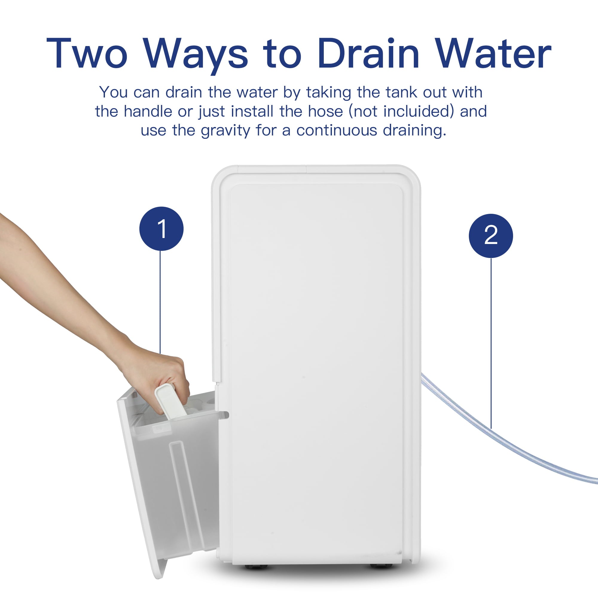 DELLA  3000 Sq. Ft Smart Dehumidifier WIFI, 35 Pint DOE (Previously 50 pint), 115V Energy Star Appliance, Ideal for Basements, Large & Medium  Roo\ms, and Bathrooms