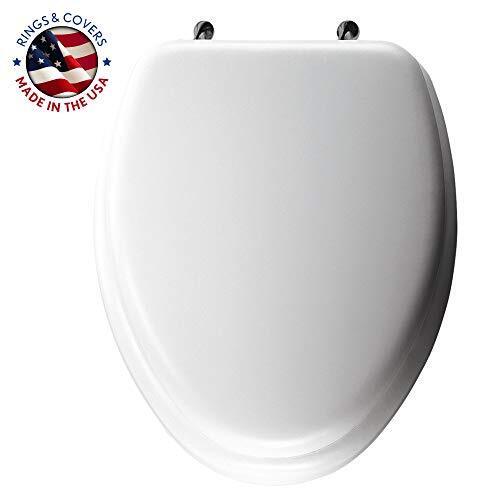 Mayfair 1815CP 000 Soft Toilet Seat with Premium Chrome Hinges that will Neve...