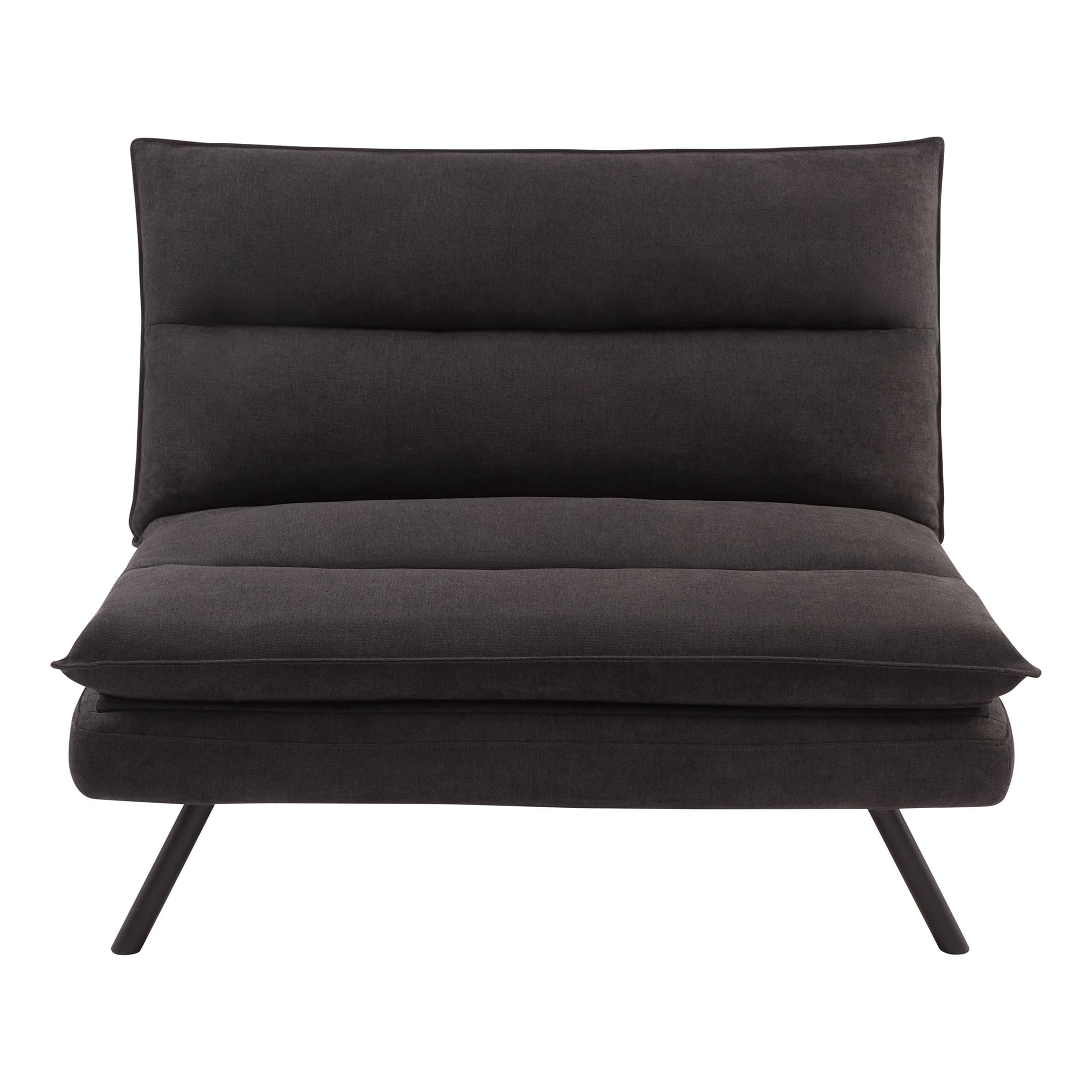 Mainstays Pillow Top Convertible Chair, Charcoal