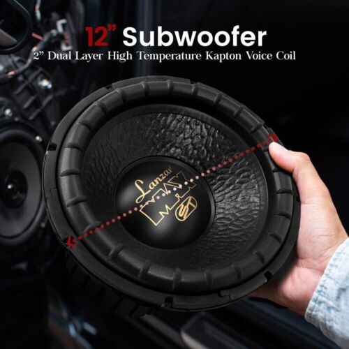 Lanzar Max 12'' 1000 Watt Small Enclosure Dual 4 Ohm Subwoofer