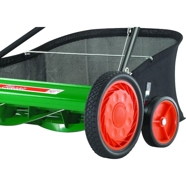 20 in. Manual Walk Behind Reel Lawn Mower, Includes Grass Catcher