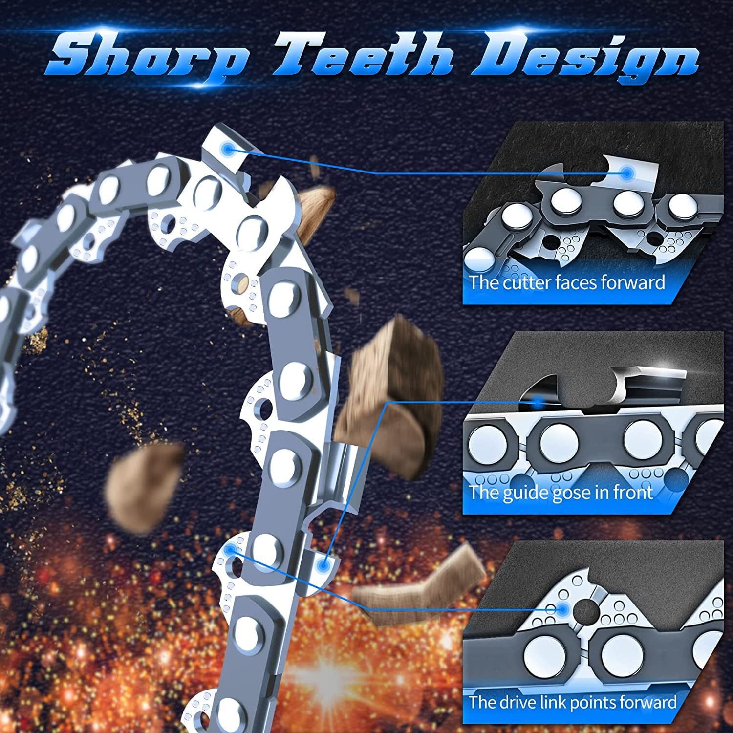 Jorocks Mini Chainsaw 6-inch with 2 Battery, Cordless Power Chain Saws with Security Lock, Handheld Small Chainsaw for Wood Cutting Tree Trimming