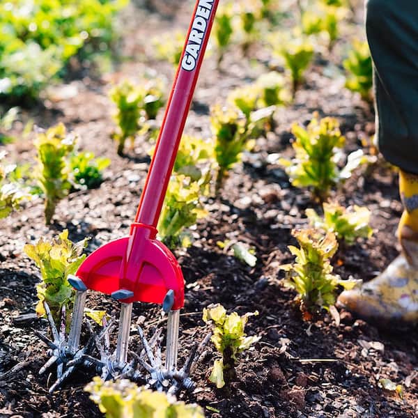 Deluxe Garden 6-Piece Garden Hand Tool and Long Handled Garden Tool Set