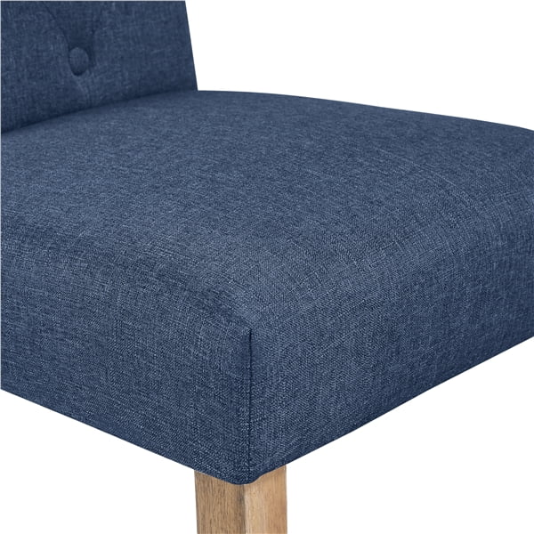 SMILE MART 6pcs Padded Parsons Fabric Upholstered Dining Chairs, Beige