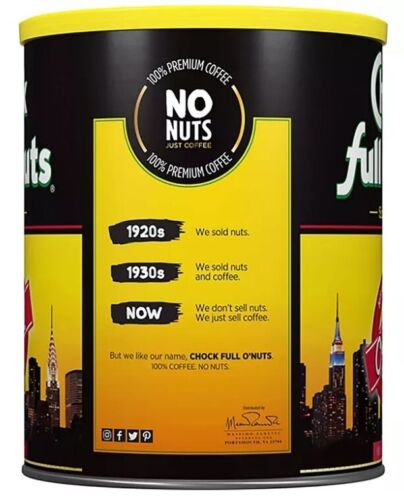 Chock full o'Nuts Heavenly Ground Coffee, Original Blend (48 oz.)