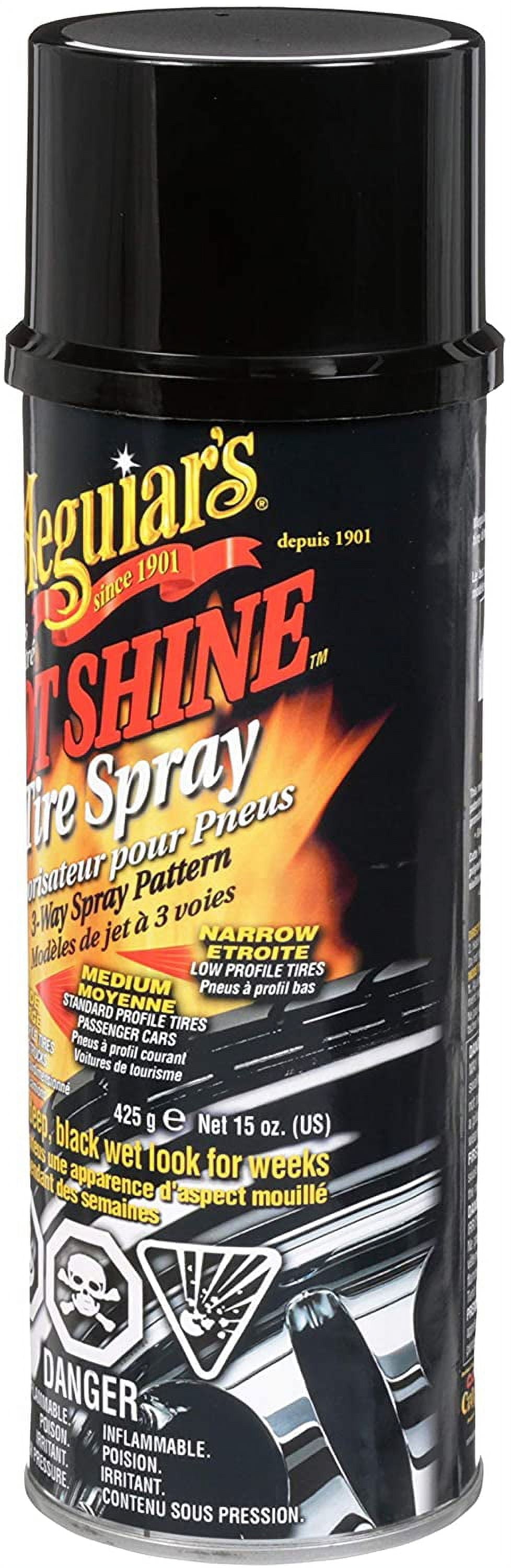 Meguiar's G13815 Hot Shine High Gloss Tire Coating - 15 oz. 2 Pack