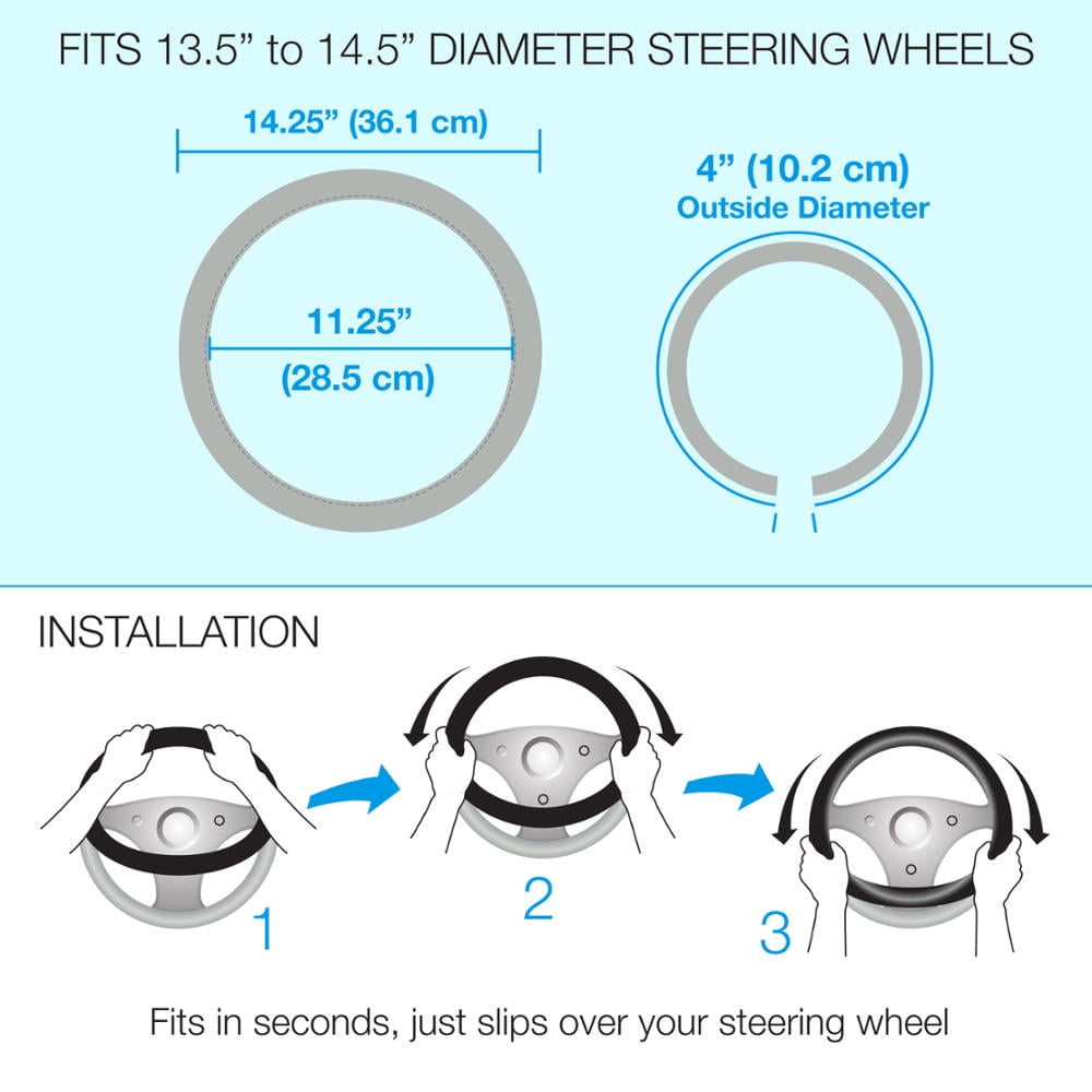 BDK WB Warner Brothers Scooby Doo Steering Wheel Cover for Standard Size Wheels (14.5-15.5