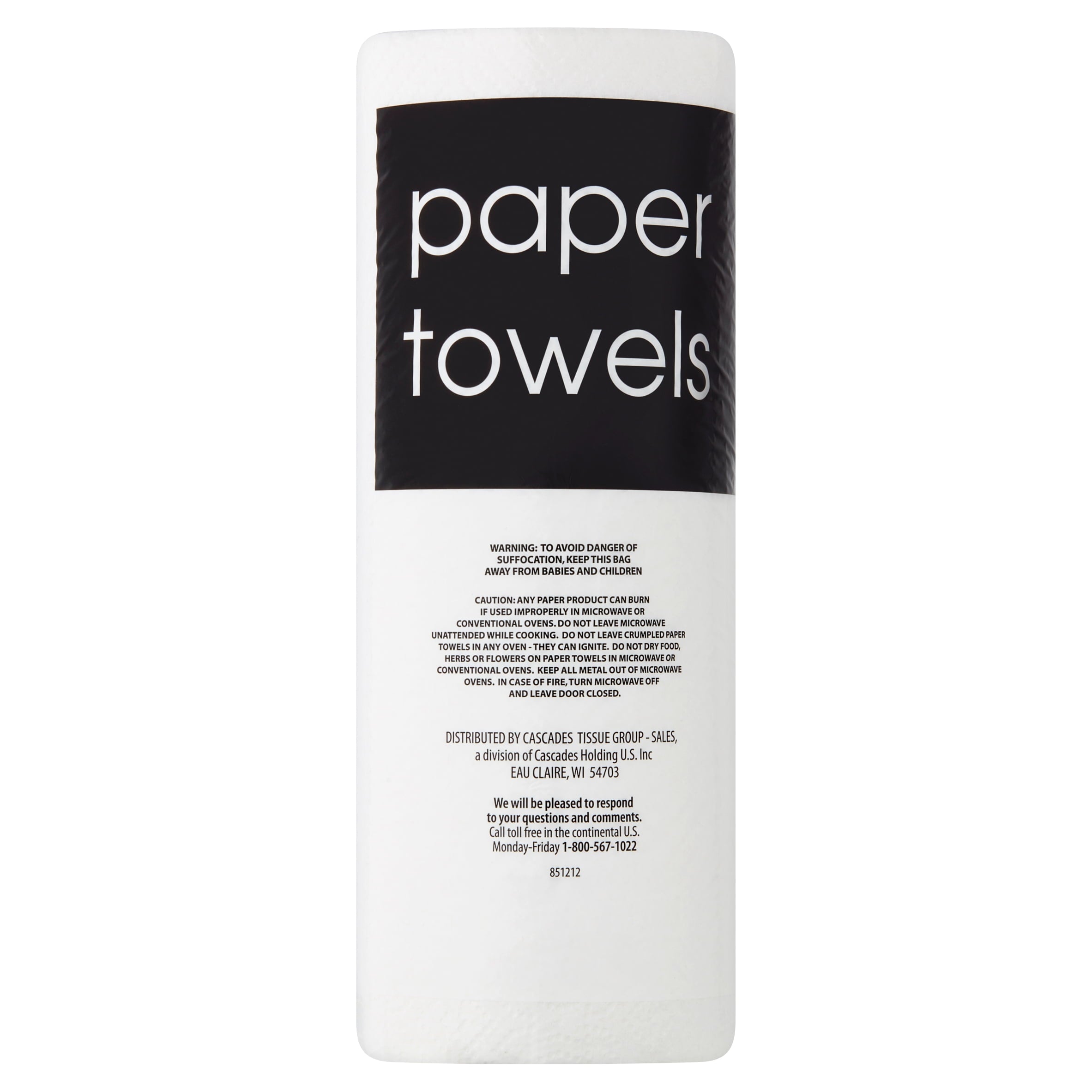 Paper Towels, 1 Roll, 88 Sheets, 2-Ply