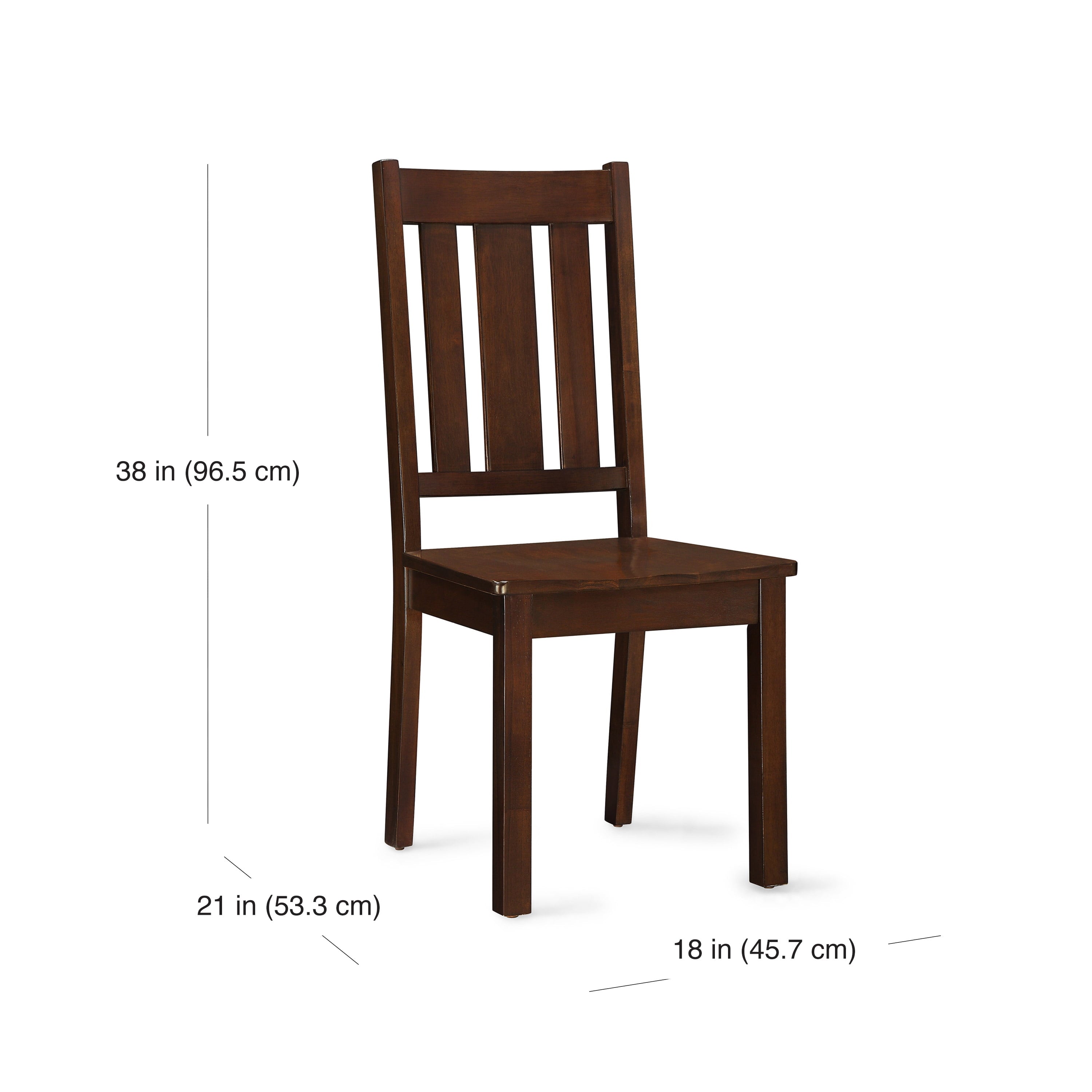 Better Homes and Gardens Bankston Dining Chair, Set of 2, Mocha