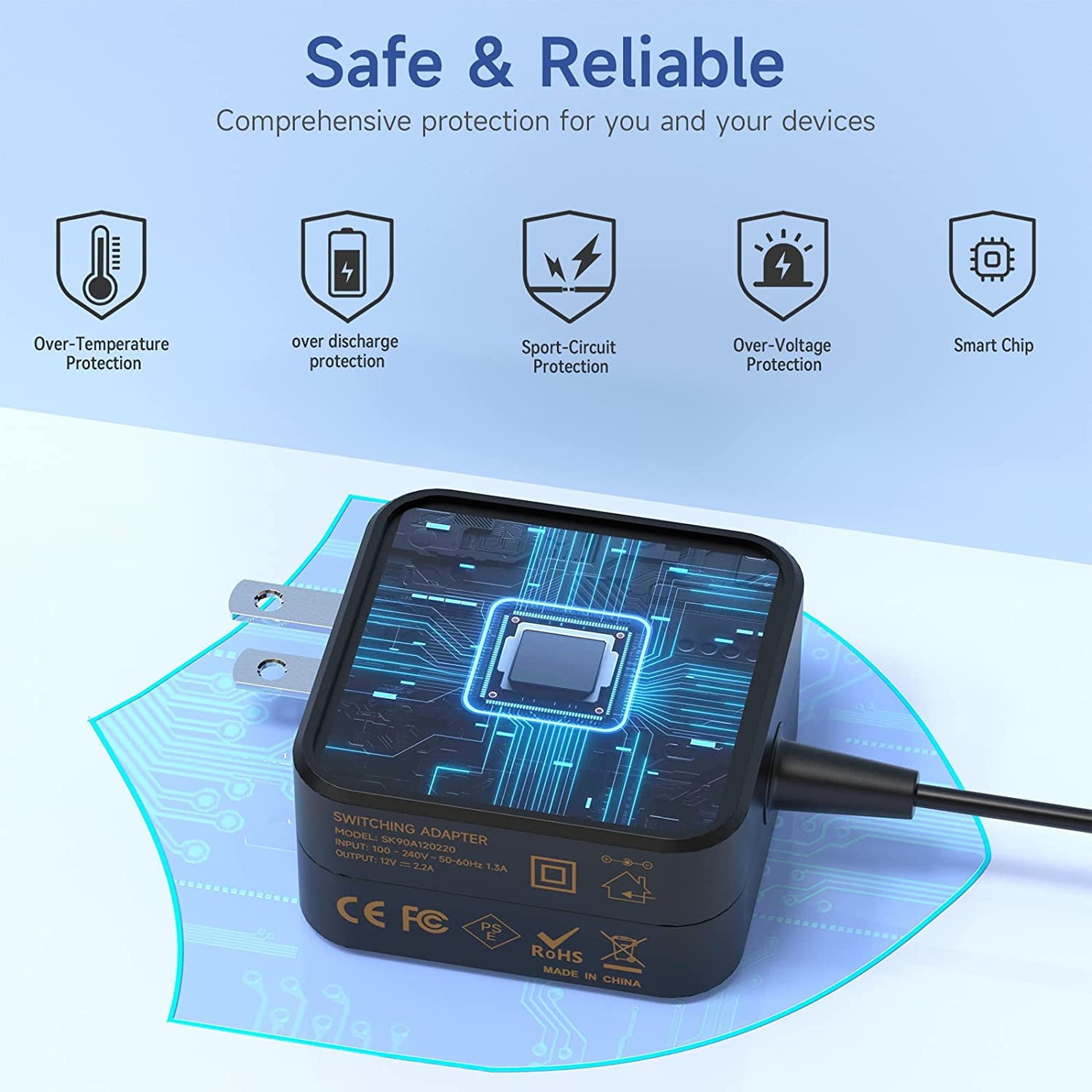 Samsung Chromebook Charger 26W 12V 2.2A Samsung Laptop Charger AC Adapter Charger for Samsung 11.6