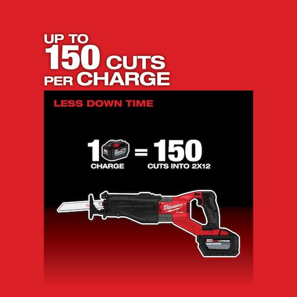 M18 Fuel 18-Volt Lithium-Ion Brushless Cordless Super Sawzall Orbital Reciprocating Saw with 6.0 Ah Battery