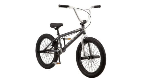 20 inch Rebel X1 BMX Bike Sturdy Frame, Included 4 axle pegs, Ages 8-12, Gray