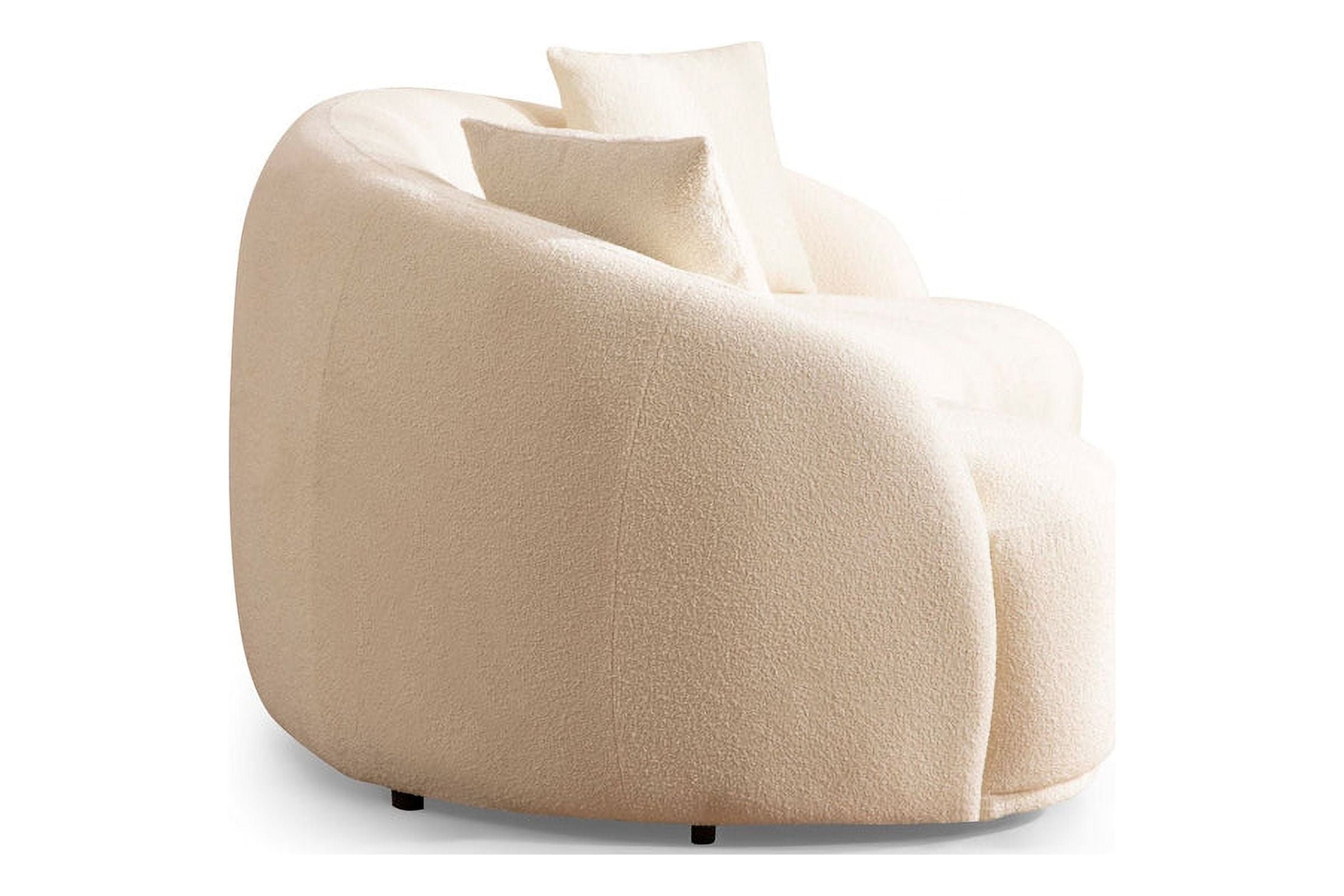 Bonita Ivory Boucle Indoor Sofa by Nova Furniture