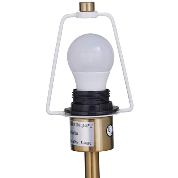 28 in. Black Metal Umbrella Style Task and Reading Desk Lamp with Marble Base