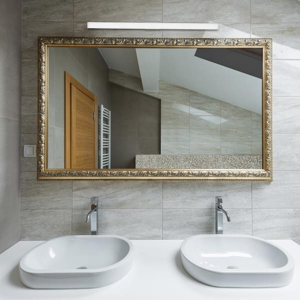 Procyon 36 in. Silver ETL Certified Integrated LED Vanity and Bathroom Lighting Fixture AC LED ADA Compliant IP44