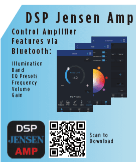 JENSEN XDA94RB Class D 4 Channel Bridgeable Amplifier with 80 Watts x 4 RMS and 1000 Watts