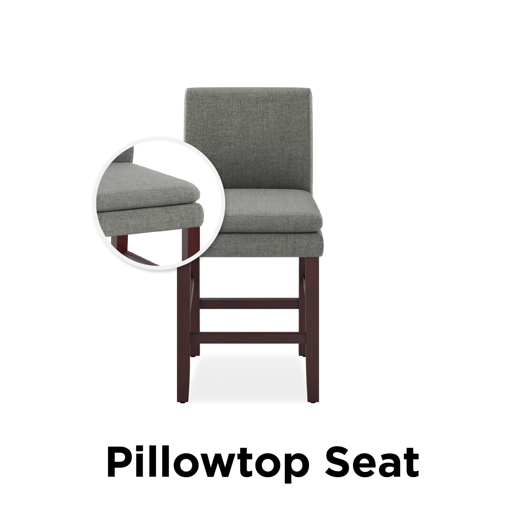 DHP Clark Upholstered Counter Height Bar Stool