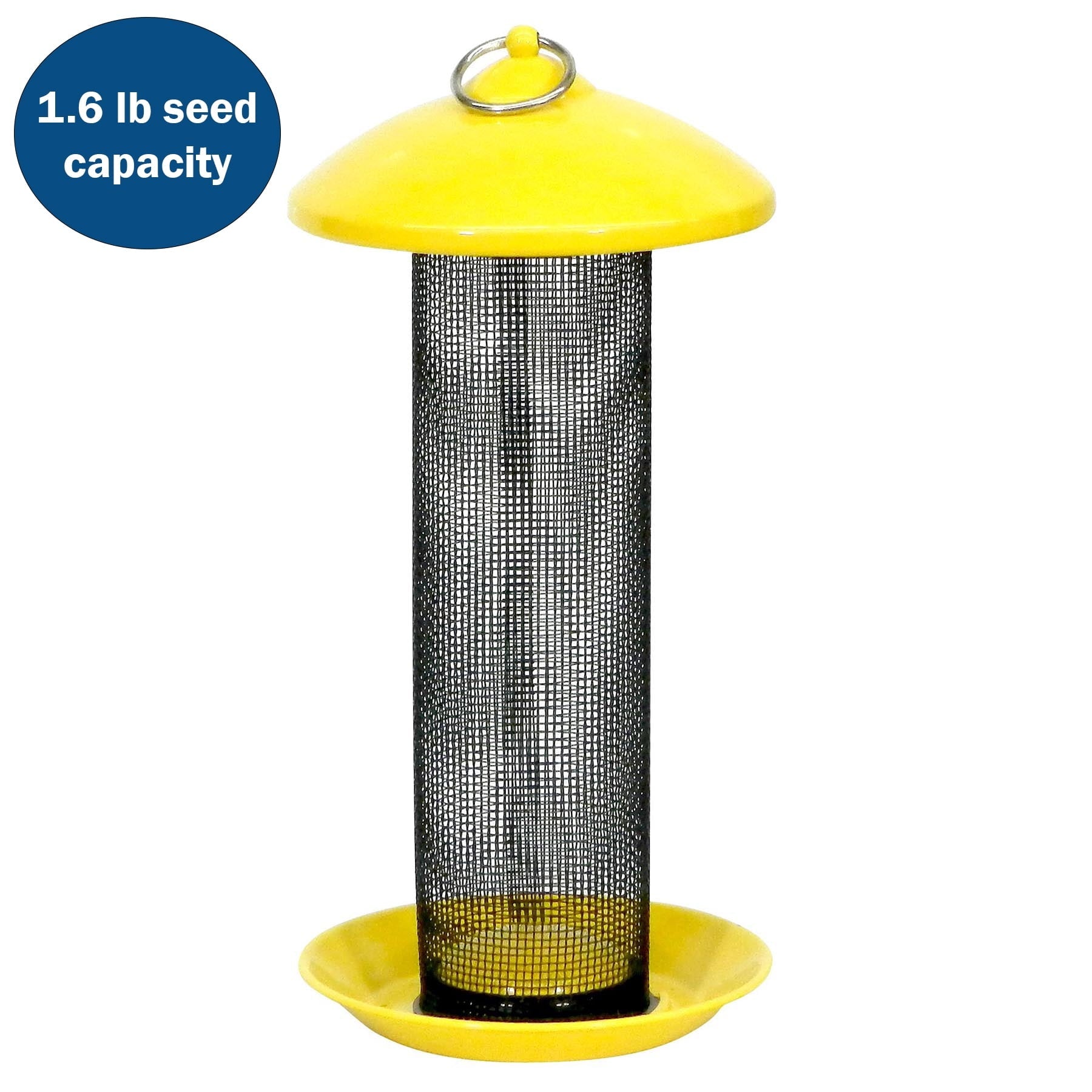 More Birds Finch Feeder, Metal ScreenThistle Seed, Yellow