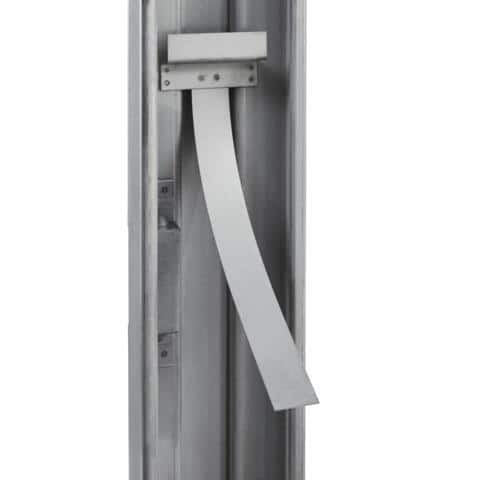 30 in. x 80 in. Gray Right-Hand 6-Panel Security Steel Prehung Commercial Door with Welded Frame