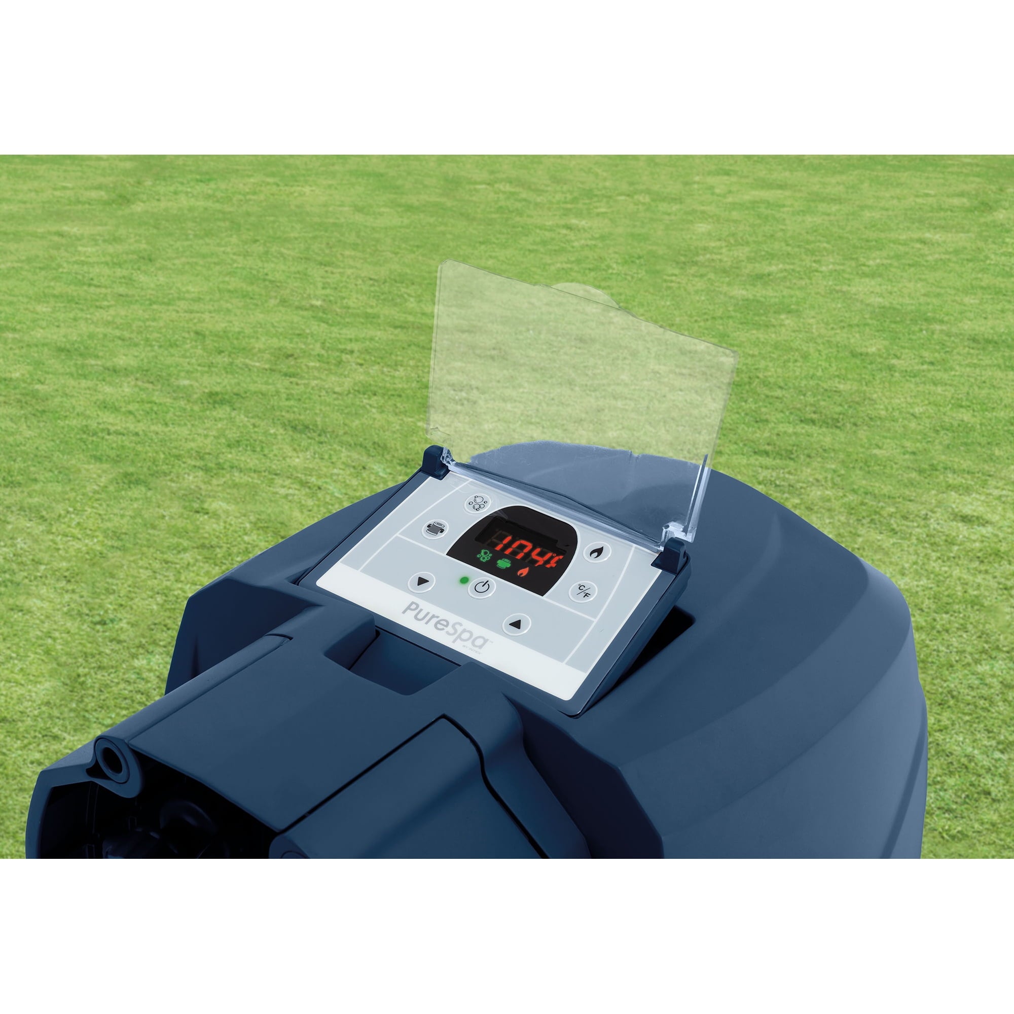 Intex PureSpa Plus 6 Person Inflatable Round Hot Tub with 170 AirJets, Blue