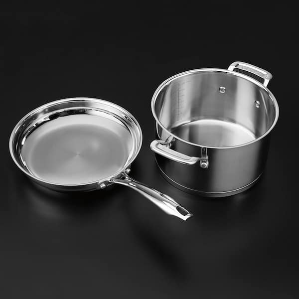 Professional Series 11-Piece Stainless Steel Cookware Set